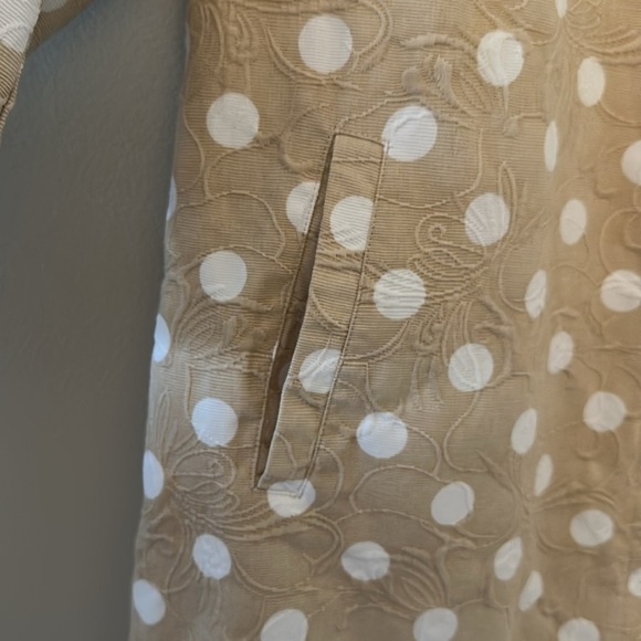 Chico’s Womens 3/4 Sleeve Polka Dot Jacket Sz 2 Large Preppy Coastal Resortwear - Picture 5 of 14